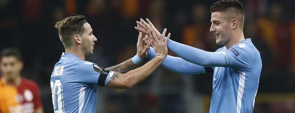 La Lazio strappa l'1-1 in Turchia