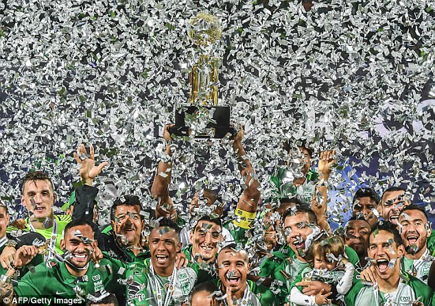L'Atletico Nacional festeggia la Recopa 2017