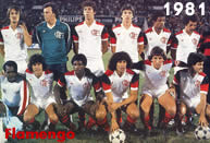 Il Flamengo di Zico supera in finale i cileni del Cobreloa che perderanno anche la finale dell'anno seguente Flamengo 1981