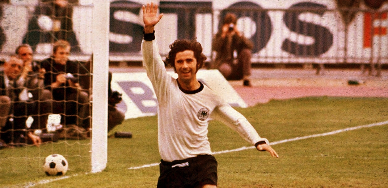 Gerd Muller, con la maglia della nazionale tedesca