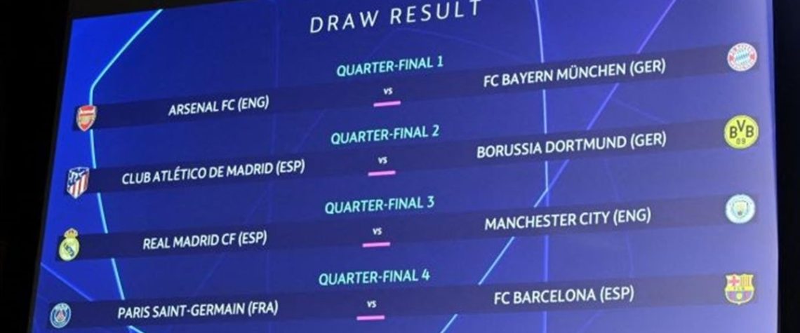 Accoppiamenti quarti di finale UEFA Champions League 2023-24